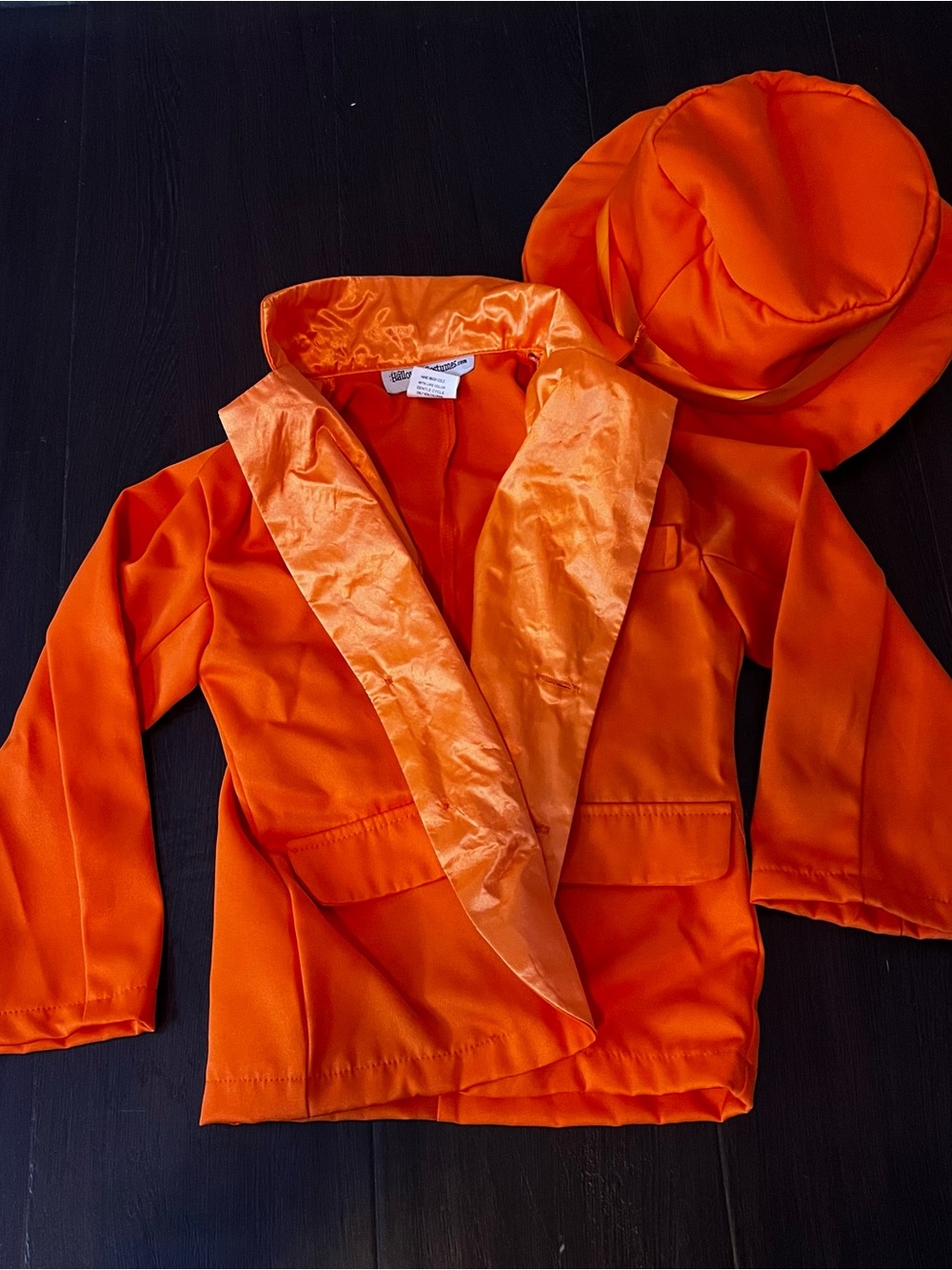 HalloweenCostumes Orange Costume Jacket & Hat 4T Jim Carey Dumb and Dumber